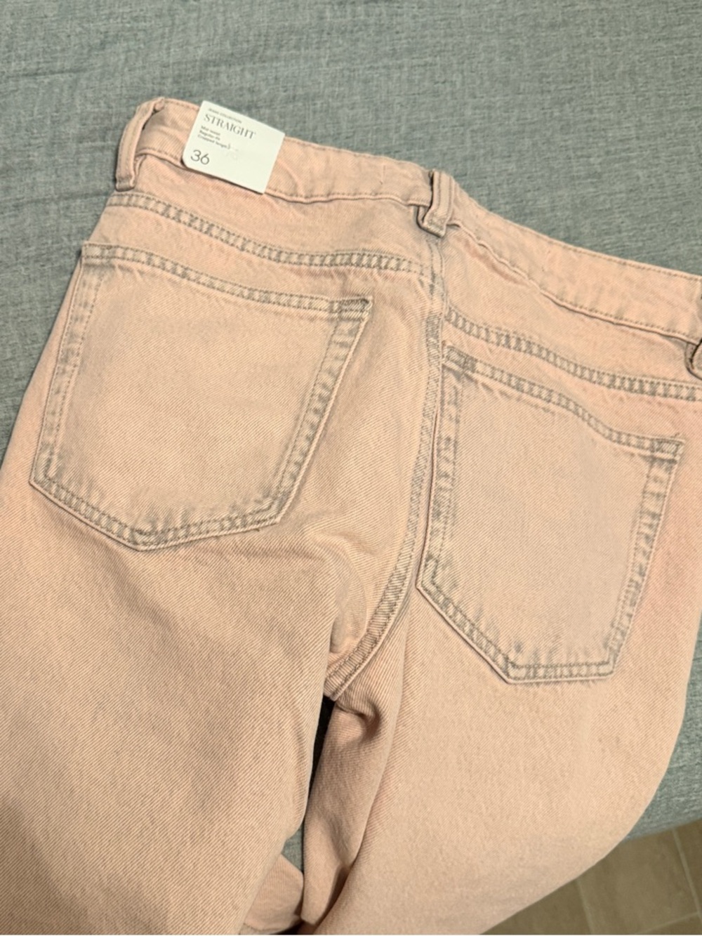 Mango Blanca Straight-Leg Jeans in Dusky Pink
